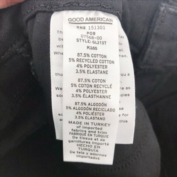 NWT GOOD AMERICAN Always Fits Good Legs Skinny Jeans Size 6-12 - Picture 7 of 7